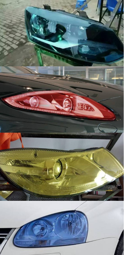 汽車車燈噴鍍膜改色