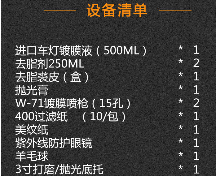 汽車車燈修復工具